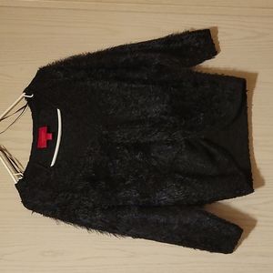 Jennifer Lopez fluffy sweater